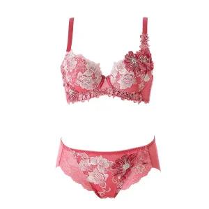 [롯데백화점]와코루 세트(C컵)럭셔리한 살루트 풀레이스 브라+햄라인팬티DBR0467CPTH