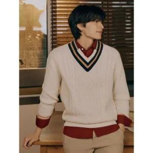 beanpolemen 케이블 틸든 니트 아이보리 (BC4951C500)