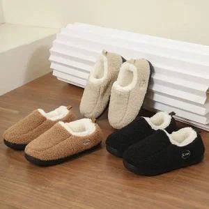 남녀공용 양털안감 방한슬리퍼 00 58 거실슬리퍼 겨울실내화 양털방한화 털슬리퍼 보