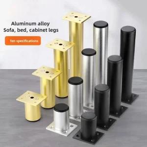 높이조절발 의자 책상 4개 6-30cm 알루미늄 합금 가구 다리 금속 조절 수납장 테이블 소파 피트 교체 발