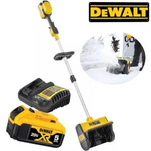 DEWALT 스노우샤벨 눈삽 충전식 넉가래 (20Vmax 5.0Ah) 눈청소 제설장비