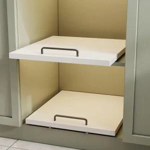 주방 밥솥 레일 렉장 다이 에어프라이어 주방다이 철제 선반 슬라이딩 밥솥레일 밥솥장