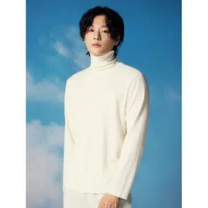 탑텐 TOPTEN 남성 브러쉬드 립 터틀넥 긴팔 티_MSF4TU1002 MSF4TU1002 173624