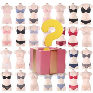 여성 럭키박스 랜덤 브라팬티 세트 A컵 B컵 C컵 와이어/노와이어