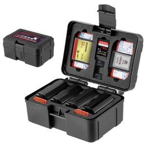 FOMITO 휴대용 카메라 배터리 케이스 메모리 카드 정리함 홀더 방수 보관함 캐논 니콘 소니 NP-FZ100