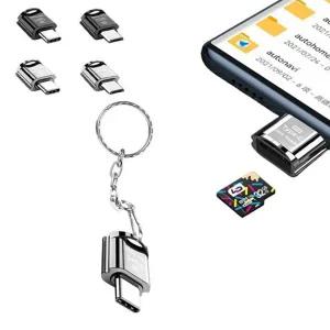 마이크로 sd 카드 리더기 초고속 휴대용 노트북 c 타입 카드 리더기 데이터