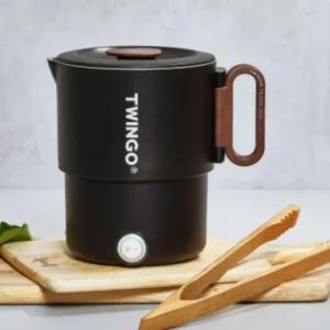 도무스 접이식 라면 포트 여행용 캠핑 110V 겸용 블랙