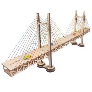 건축 모형 재료 교량 패키지 만들기 다리 diy 조경재료 녹색 배경 가구 피규어 조립