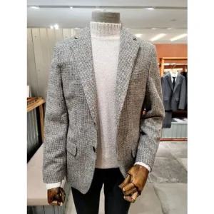 [갤러리아] 24 F/W 본 이태리 수입사 지도리 체크 카마치아 캐쥬얼 쟈켓 BN4FEA212