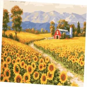 명화그리기DIY 그림취미 유화색칠하기 명화그리기 해바라기 산책길