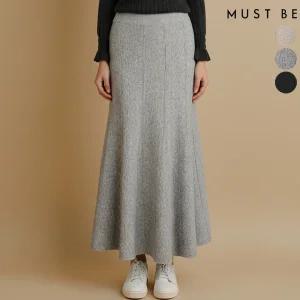 여성 머메이드핏 니트 롱스커트