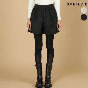 여성 누빔 패딩 밴딩 반바지