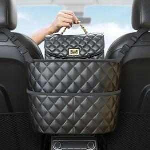 차량뒷자리수납함 고급스러운 가죽정리함자동차물건보관 보관함 퀼팅소품함 오거나이저 마스크