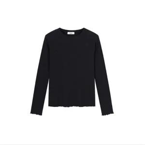 폴햄 여성 플리츠 립 긴팔 티셔츠 PHF2TS2410 373824Moony