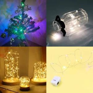 LED 미니 와이어 전구 10구 3색상 약100cm 크리스마스 트리 꼬마 줄 조명 인테리어