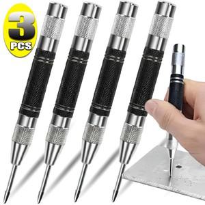 드릴 펀처자동 센터 펀치 스프링 장착 Kerner 드릴 로케이터 홀 마커 윈도우 브레이커 목공 금속 목재 유리