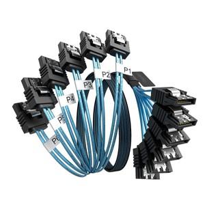 SATA-III 케이블-0.5M/1M 4/6/8개/세트-6Gbps-SATA 케이블 긴 교체용 Bitcoin 컴퓨터-서버 CD DVD 드라이브