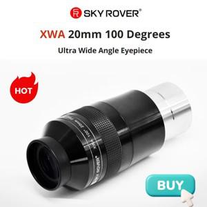 스카이 로버 XWA 20mm 100도 접안렌즈 2인치 쌍 망원경 초광각 FMC