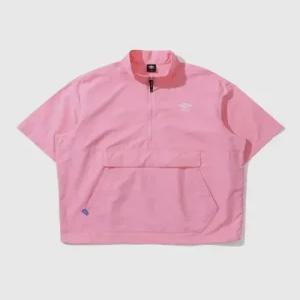 엄브로 umbro 클래식 반팔 스탠넥 아노락 핑크(UP223CWT42)