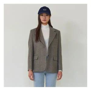 나이스클랍 최초가:425,000원 투버튼싱글 헤링본자켓 X246PWJ901 111681