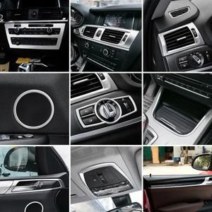 BMW 호환 X3 X4 F25 F26 용 액세서리 자동차 내부 기어 쉬프트 에어컨 CD 패널 도어 팔걸이 커버  장식 스