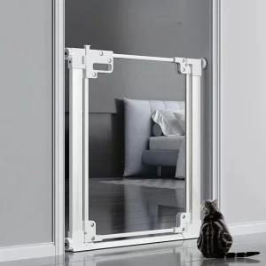 애견 아크릴 안전문 투명 방묘문 안전펜스 고양이 출입문