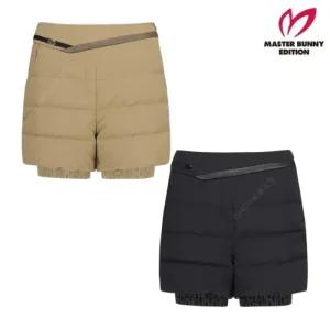MASTER BUNNY 여성 로고 니트 레이어 다운 반바지 21-E4PS503