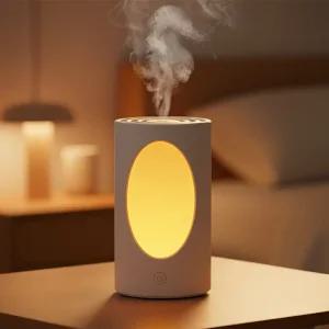 다이아큐브 저소음 무드등 초음파 휴대용 충전 무선 가습기 600mL 대용량 탁상용 차량용 캠핑용 사무실 가정용