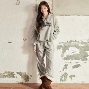 지오다노 노정의 여자 기모 조거핏 트레이닝 밴딩 팬츠 415960