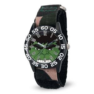 마블 키즈 플라스틱 타임 티처 아날로그 쿼츠 나일론 스트랩 시계