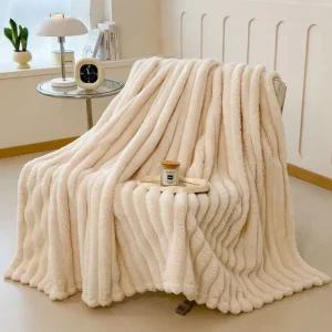 LnD 포근한 토끼털 담요 180x200 이불 부드러운 융털 블랑켓 개별 비닐포장 포근이