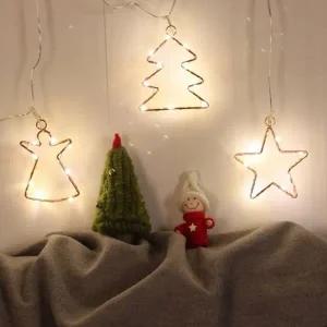 건전지 형장식 전구 크리스마스 인테리어 홈데코 무드 조명 장식 전구 별장식 트리 무드등 꾸미기 소품