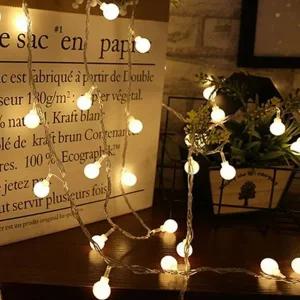 led 트리 전구 건전지형 크리스마스 인테리어 앵두 전구 가랜드 실내용