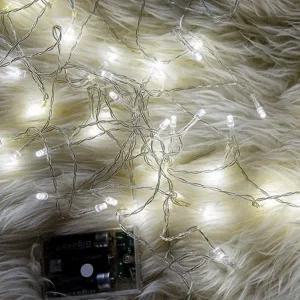 크리스마스 led 전구 건전지형 인테리어 꼬마 크리스마스 트리 조명 무선 50구 파티 이벤트 무전원 야외