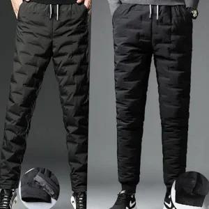 남자 조거 바지 기모 밴딩 겨울 남자 패딩 슬랙스 방한 트레이닝 방수 방풍 일자 등산 골프