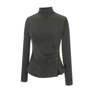 [티뷰] 사이드셔링버튼반목기모티셔츠_V5D-CTS014