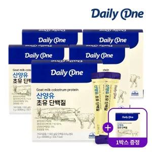 [데일리원][총 6개월분] 산양유 초유 단백질 5+1박스 / 프로틴 유산균 분말 스틱