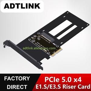 ADTLINK PCIe 5.0 x4 - U.2/U.3/E1.S/E3.S SSD 어댑터 카드 x4/x8/x16 인터페이스 Gen5(브래킷 포함)