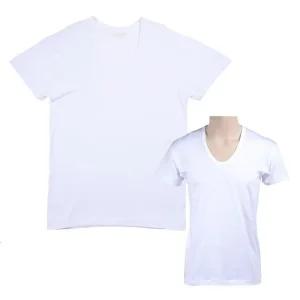 [피커]빅사이즈 순면 남자흰색 반팔 U넥 런닝 메리야스