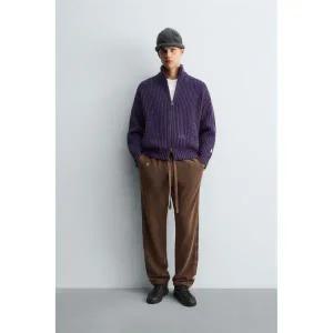 [국내배송]자라 ZARA 펄 니트 재킷 X SR_A - 보라910796