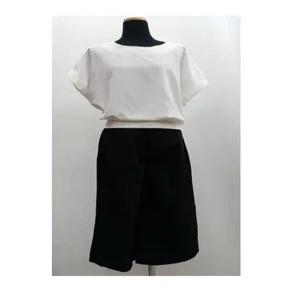 와이드 투피스 세트 S0609 통 블라우스 치마 바지