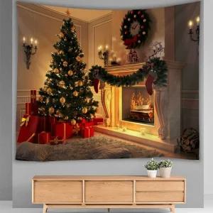 (1P) 크리스마스 벽화현수막 리스트리 특대형 200x150 파티 /성탄절/카페/홈/데코/DIY/인테리어/벽/장식