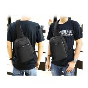 BAIBU 캐주얼 USB슬링백 FARM-1931 BLACK 숄더가방 가벼운가방 직장인가방 클래식가방 서류가방 정장가방