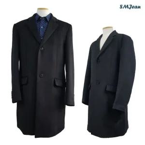SMJ711 남성 모직 코트 겨울 하프 롱코트 중년 남자 코트 겨울코트 잔피엘 코트