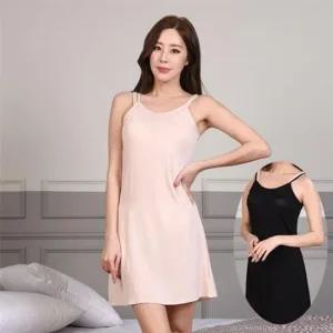 (린다)쿨인견 여성 롱 슬립 원피스 이너 홈드레스