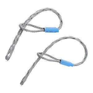 MECCANIXITY 15-20MM 및 20-25MM 싱글 헤드 와이어 스레드 케이블 양말 풀러 아연 도금 강철 커버 그립 튜브 네트 파이프 - 도관 로프에 적합 1세트