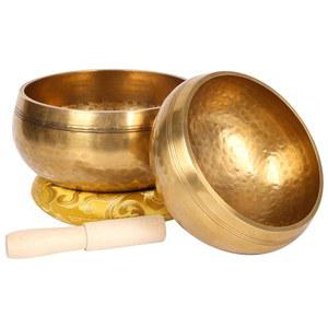 그릇 세트 공명 명상종 연삭 스틱과 Himalaya 노래 나무 네팔 힐링