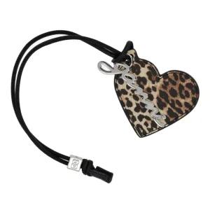 바우 하트 레오파드 가죽 키체인 A6914 943