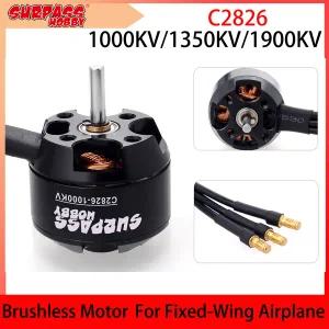SURPASS HOBBY 2826 아웃러너 브러시리스 모터 RC 고정익 FPV 드론 비행기 헬리콥터 쿼드콥터용 1000KV 135