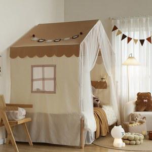 침대 캐노피 놀이방 장식 침실 모기장 천막 소녀심방 커튼 중형 여자